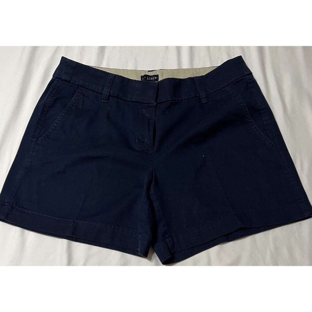 J.Crew Women’s Navy Cotton Chino Shorts Size 2